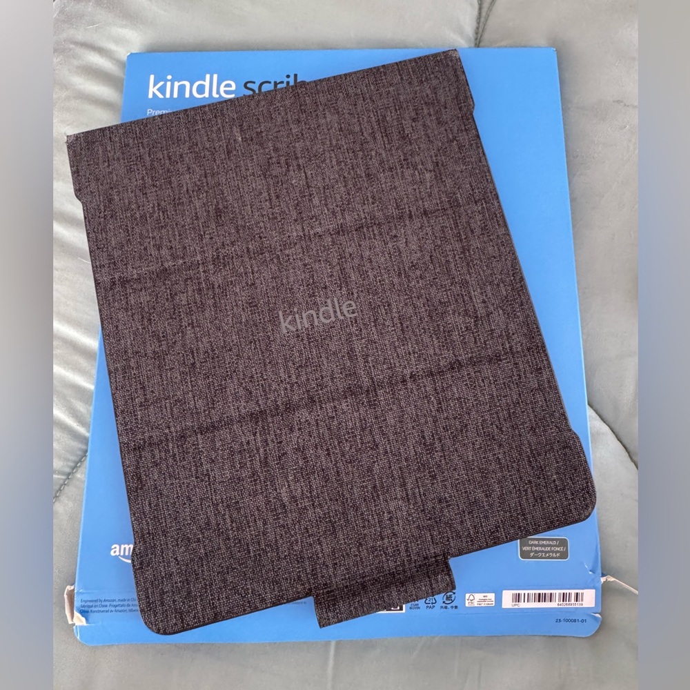 Like New Kindle Scribe Navy Blue Fabric Cover